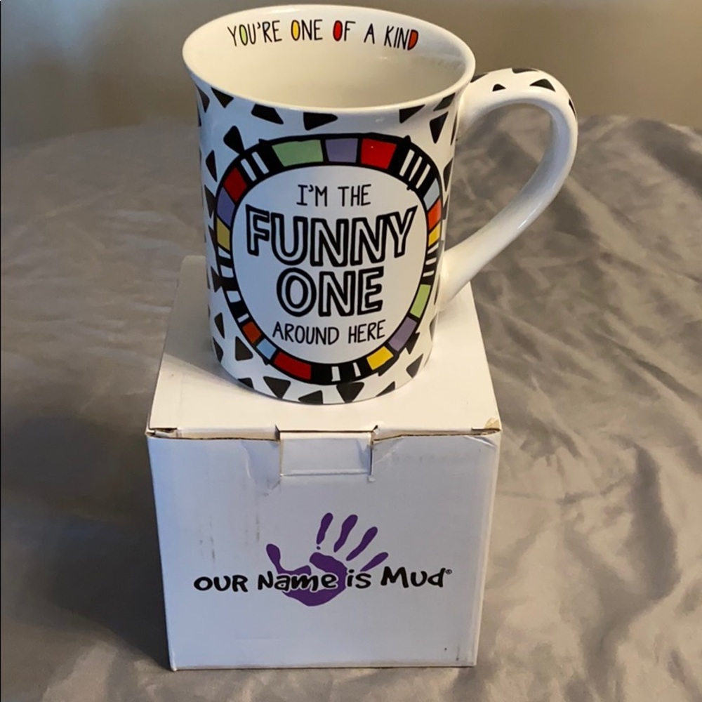 Our Name is Mud Mug.  “I’m The Funny One” New.